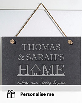 Where Our Story Begins Slate Sign
