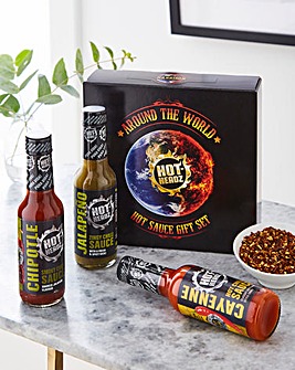 Personalised Around The World Hot Sauce Gift Box