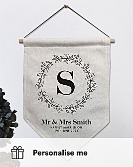 Mr & Mrs Personalised Banner