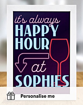 Personalised Happy Hour Print