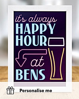 Personalised Happy Hour Print