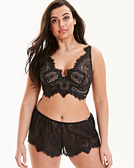Figleaves Curve Adore High Apex Full Cup Non Padded Black Bra