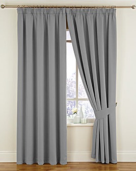 Twilight Woven Blackout Thermal Pencil Pleat Curtains