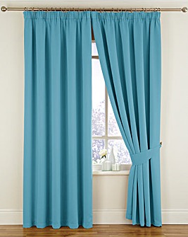 Woven Twilight Blackout Thermal Pencil Pleat Curtains