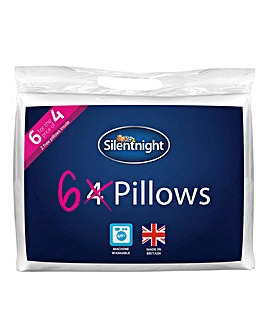 Silentnight Microfibre Pillows Pack 6