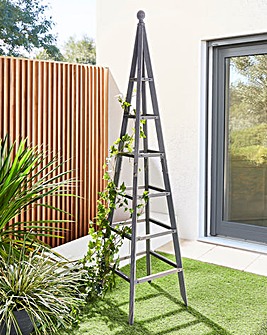 1.9 Metre Grey Wooden Obelisk