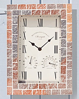 Stonegate Wall Clock and Thermometer