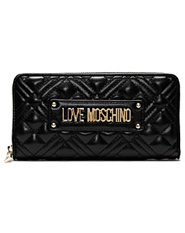 Love Moschino Quilted Zip Around Wallet