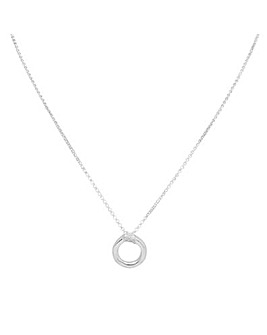 Simply Silver Twist Pendant Necklace