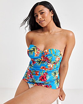 Mix and Match Underwired Bandeau Tankini Top