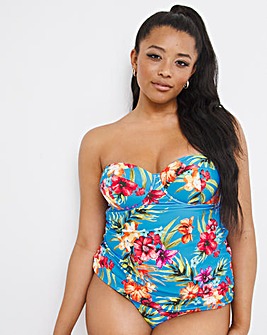 Mix and Match Underwired Bandeau Tankini Top