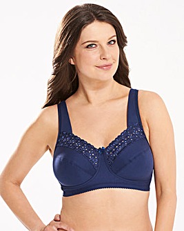 Miss Mary Broderie Anglais Cotton Non Wired Bra