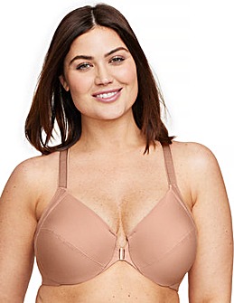 Glamorise Plus Size Front-Fastening WonderWire Bra 1247
