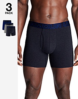 Under Armour Performance Cotton 6Inch 3 Pack Boxers