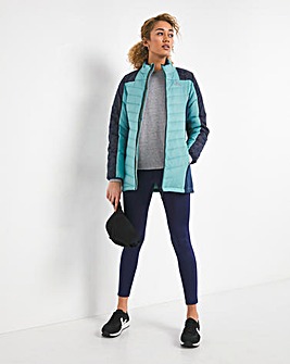 Snowdonia Lightweight Turquoise and Navy Padded Jacket
