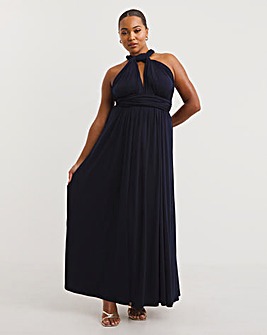 Navy Multi-Ways To Wear Maxi Bridesmaid Dress