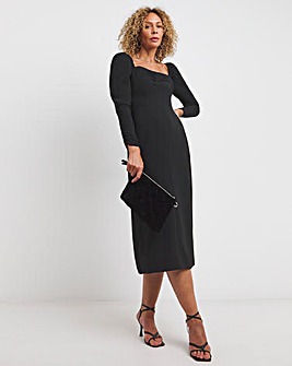 Whistles Caroline Textured Midi Dress