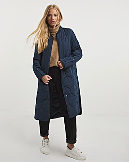 Whistles Kasis Long Quilted Coat