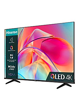 Hisense 50" 50E7KQTUK Smart 4K UHD QLED TV with Dolby Atmos & Dolby Vision