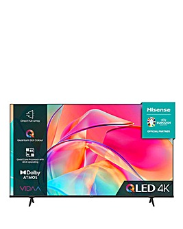 Hisense 55in 55E7KQTUK Smart 4K UHD QLED TV with Dolby Atmos & Dolby Vision