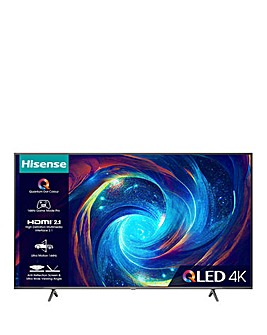 Hisense 55in 55E7KQTUK PRO Smart 4K UHD HDR QLED TV with 144Hz Game Mode Pro