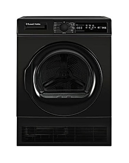 Russell Hobbs RH8CTD111B, 8kg, Condenser Tumble Dryer - Black