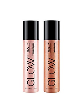 GLOW BY So...? Perfume Shimmer Mist 140ml Bundle