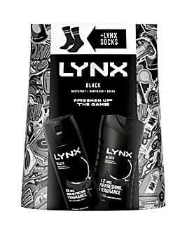 LYNX Black Duo & Socks Gift Set