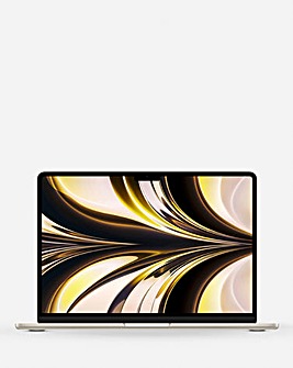 Apple 13" MacBook Air: (M2, 2022) 8-Core CPU and 8-Core GPU 256GB - Starlight