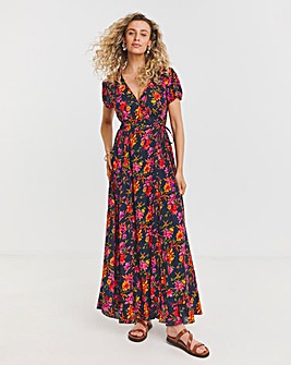 Joe Browns Joyful Floral Wrap Maxi Dress