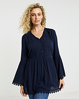 Joe Browns Ever So Pretty Embroidered Tunic Top