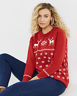 Joe Browns Retro Reindeer Jumper