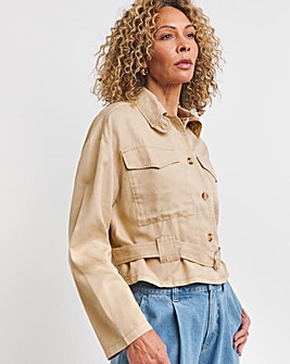 French Connection Elkie Twill Cargo Jacket