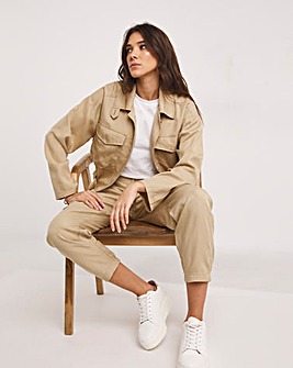 French Connection Elkie Twill Cargo Jacket