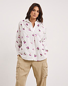 French Connection Chrla Rhodes Embroidered Top
