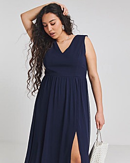 Little Mistress Split Detail Occasion Maxi Dress