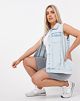 Bleachwash Denim Gilet