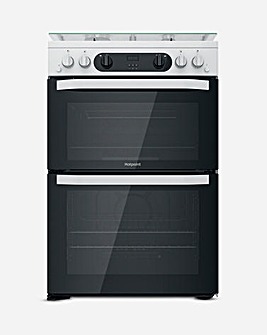 Hotpoint HDM67G0CCW/UK Gas Double Cooker - White