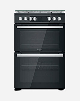 Hotpoint HDM67G9C2CSB/UK Dual Fuel Double Cooker - Black