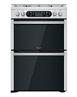 Hotpoint HDM67G8C2CX/UK Dual Fuel Double Cooker - Stainless Steel