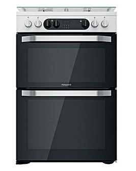 Hotpoint HDM67G9C2CW/UK 60cm Dual Fuel Double Cooker + INSTALLATION