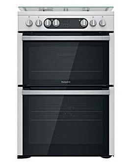 Hotpoint HDM67G9C2CX/UK Dual Fuel Double Cooker - Stainless Steel