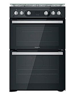 Hotpoint HDM67G0C2CB/UK 60cm Gas Double Cooker + INSTALLATION