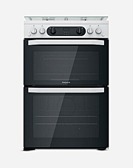 Hotpoint HDM67G0CCW/UK 60cm Gas Double Cooker + INSTALLATION