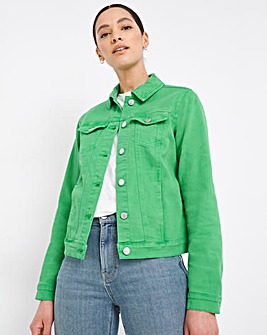 Green Western Denim Jacket