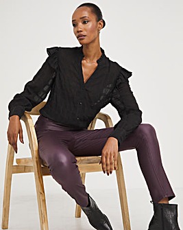 Plum Coated Bella Slim Jeggings