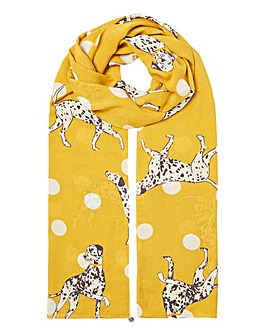 Joules Eco Conway Dog Print Scarf