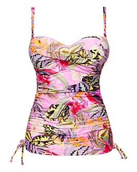 Figleaves Fiji Underwired Bandeau Tankini Top