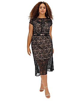 simply be black lace dress