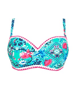 Figleaves Frida Underwired Bandeau Bikini Top